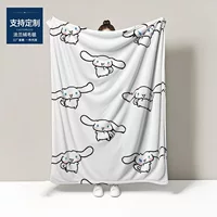Одеяло Sanrio с героями мультфильмов, молочное бархатное утолщенное одеяло, детское одеяло с героями мультфильмов, студенческое одеяло для сна, внешняя торговля