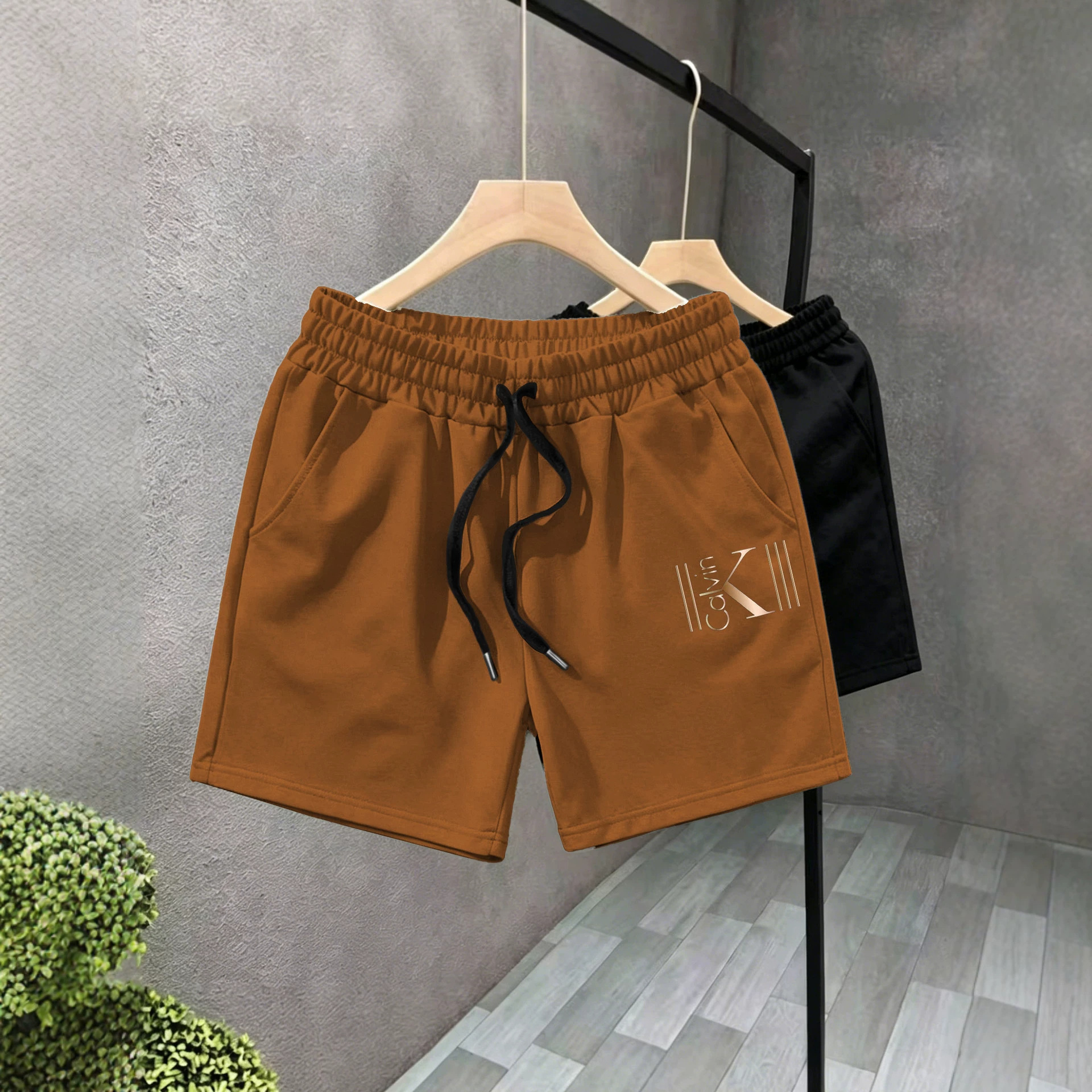 New Summer Essential: Breathable And Quick Drying Three Quarter Length Swim Trunks, Unisex Casual And Versatile Sports Shorts, Beach Shorts._voghion.com