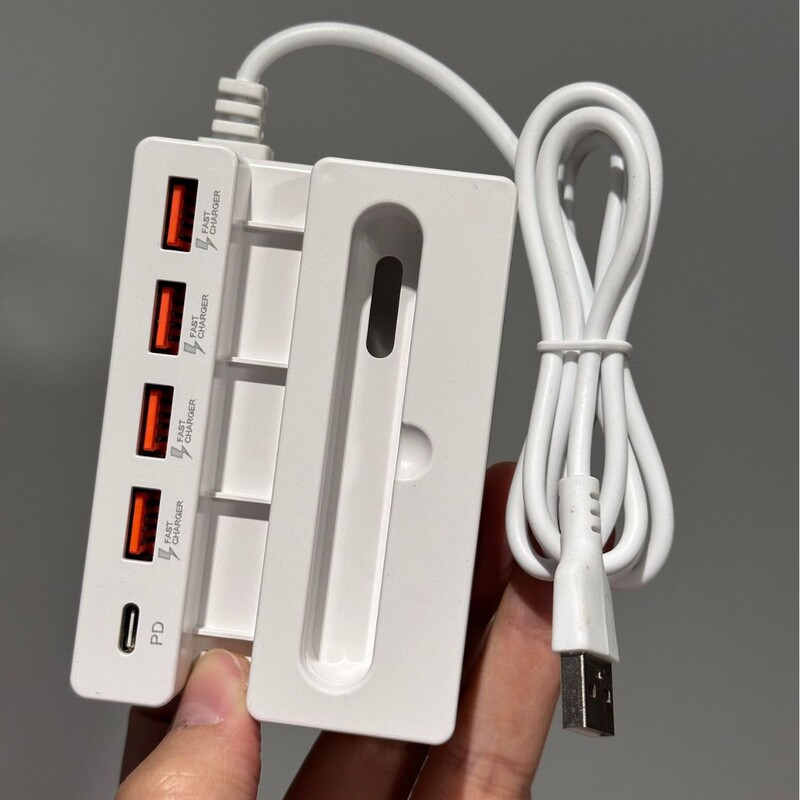 Manufacturer Wholesale USB One to Five Converter Mobile Phone Holder Amplifier Fast Charging Docking Station Computer Type-C