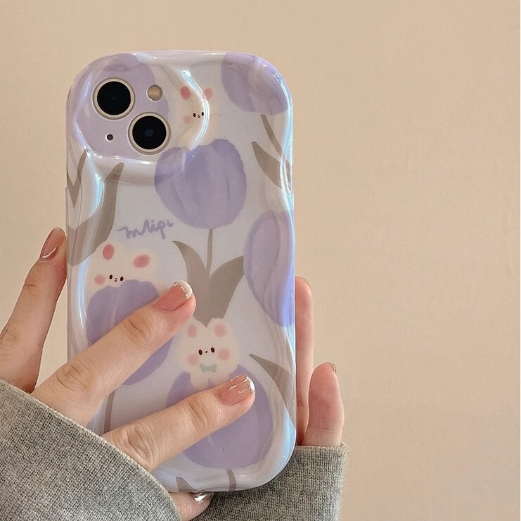 Rabbit Heart Flowers Suitable for Honor Magic7 Mobile Phone Case X60I Cream 90Gt Huawei P70 Cute Nova13P