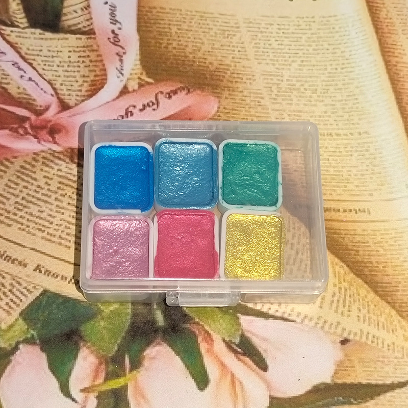 Estilo japonés pintura de uñas envuelto flor floreciente Internet celebridad perla color puro acuarela hecha a mano pintura sólida pintura 1ml