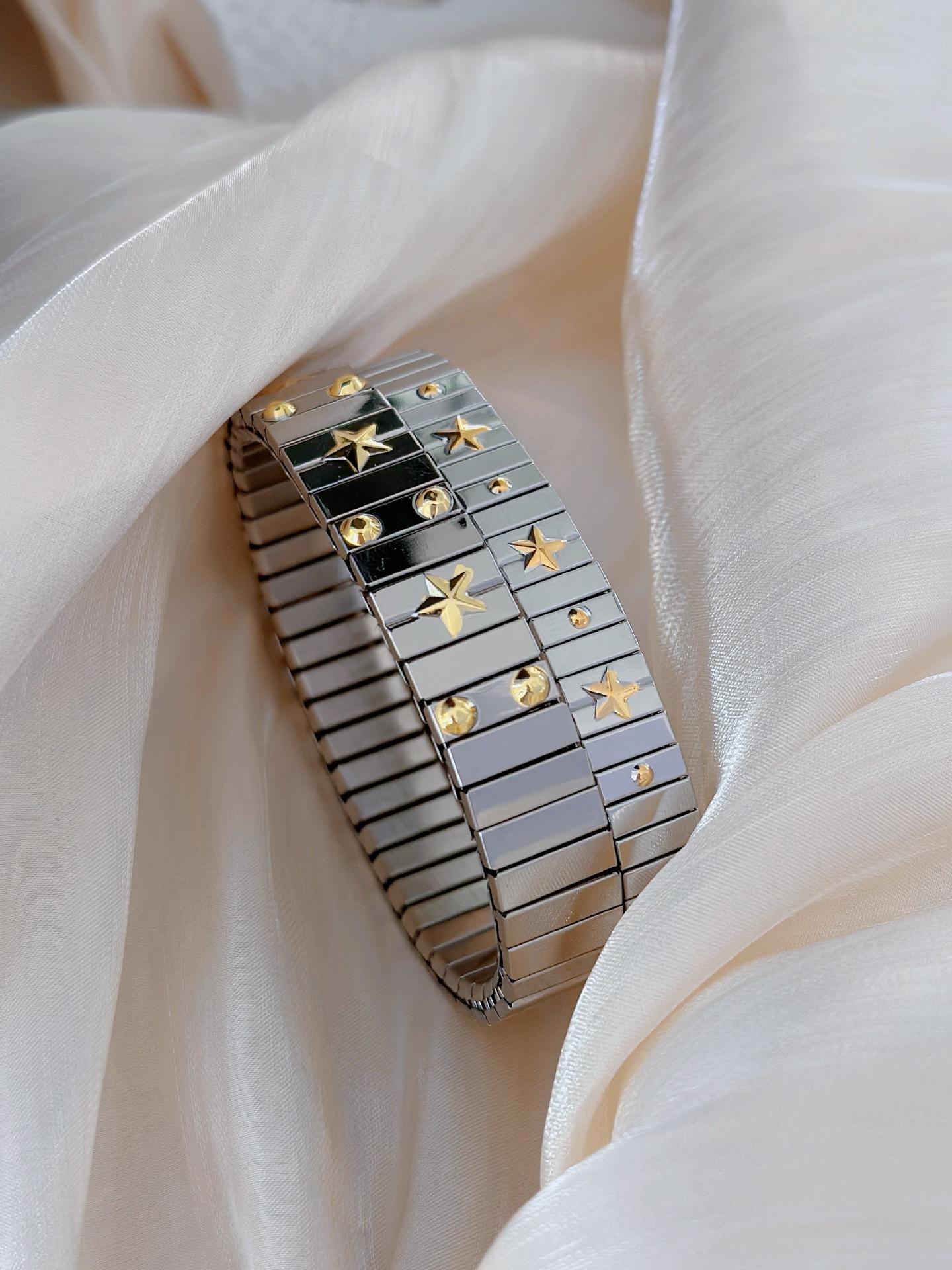 Κομψός Αστέρια 304 Ανοξείδωτο Ατσάλι Βραχιόλι Σε Χύμα display picture 1