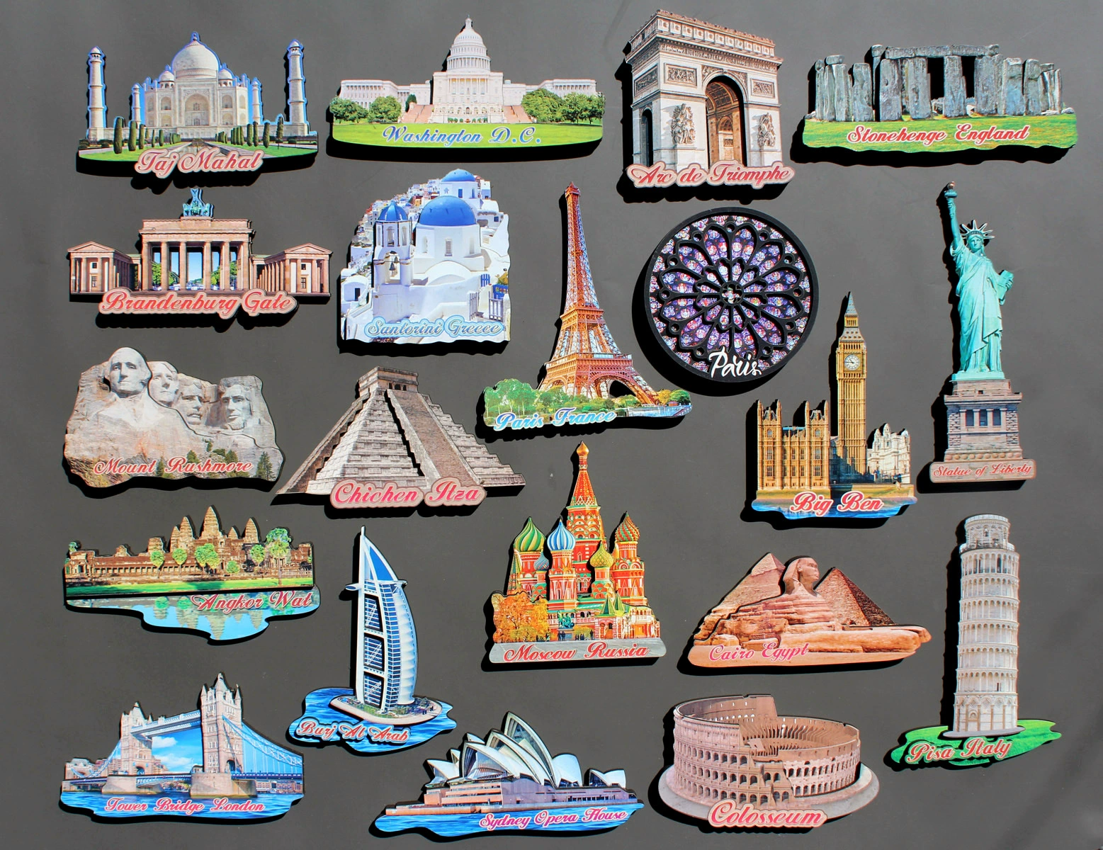 Французский Американский Британский Германия Греция итальянский Египет Дубай Россия Камбоджа Мексика Индия Дерево Холодильник Магнит