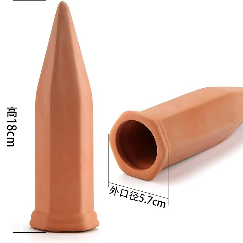 Garden Irrigation Tools, Ceramic Red Clay Lazy Automatic Water Seepage Device, Automatic Flower Watering Device for Seedlings When Going Out