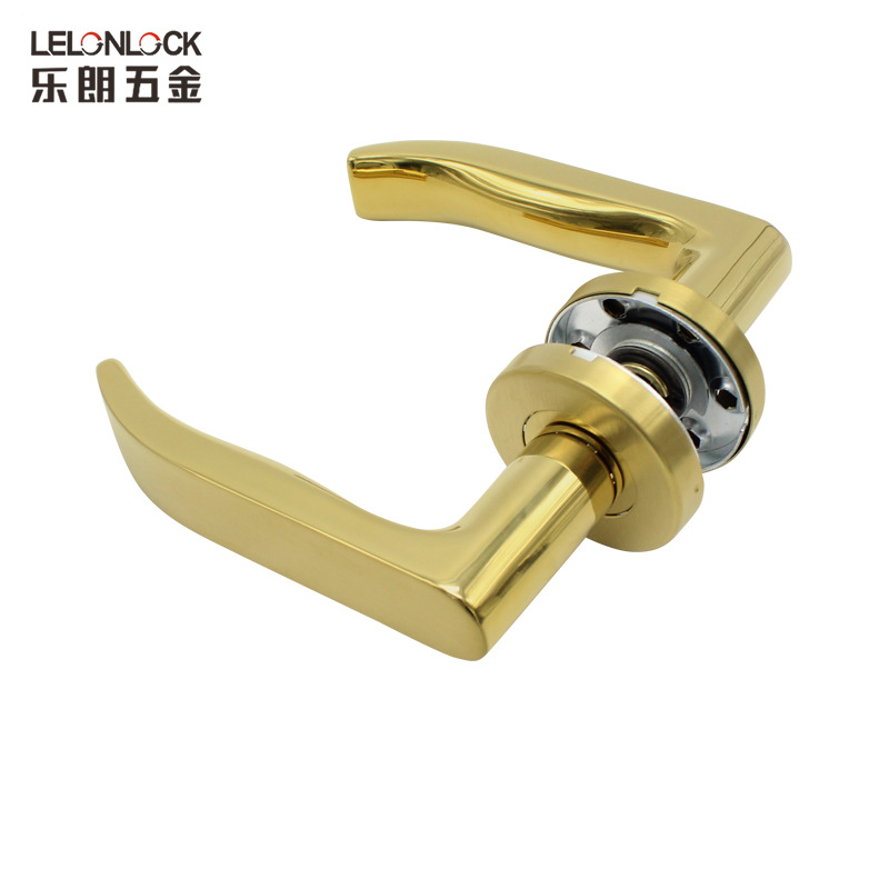 Acero inoxidable 304 manija de la puerta de madera accesorios hogar dormitorio split cerradura antirrobo manija de la puerta interior accesorios de la puerta