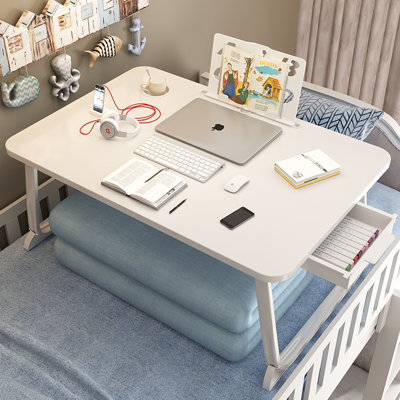 Bed Small Table Bay Window Folding Table Student Bedside Dormitory Desk Lazy Bedroom Sitting Movable Small Table Board