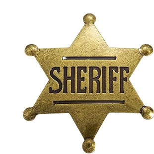 AliExpress Hot New Cross-border Metal Police Badge European and American Unique Simple Baby Hat Pin Collar Pin Brooch