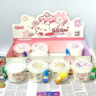 新款小奶兔夹心色素起泡胶网红水晶泥儿童解压玩具安全不粘手批发