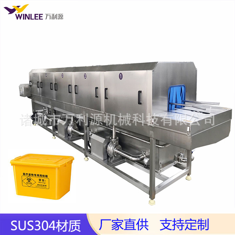 洗箱机食品周转箱清洗机 热碱水去油污肉制品筐清洗设备