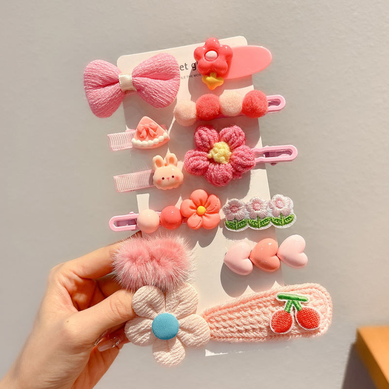 Accesorios para el cabello para niños, café con leche, horquilla, otoño e invierno, nuevas niñas, sin daño, horquilla de felpa, lindo sombrero de clip lateral para bebé