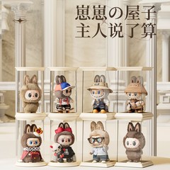 labubu盲盒展示盒搪胶娃娃玩偶支架展示架拉布布罗马架收纳盒