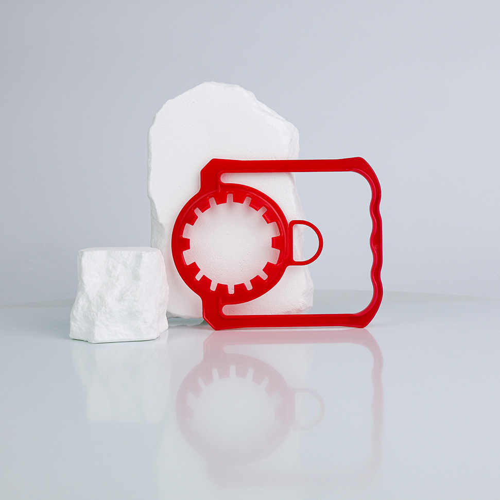 Fábrica de fuente al por mayor 45 / 48 calibre botella de bebidas PE mango botella de agua potable desechable mango mango de plástico