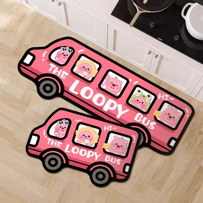 Mud Mat 2024 New Absorbent – Avtomobil döşəmə paspasları - pink-ruby-bus-car-diatom-mud-special-shape-4060cm