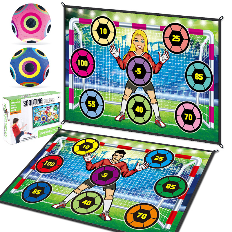 Puzzle infantil multifuncional con iluminación para jugar al fútbol almohadilla pegajosa patear fútbol indoor al aire libre juguetes deportivos de ocio