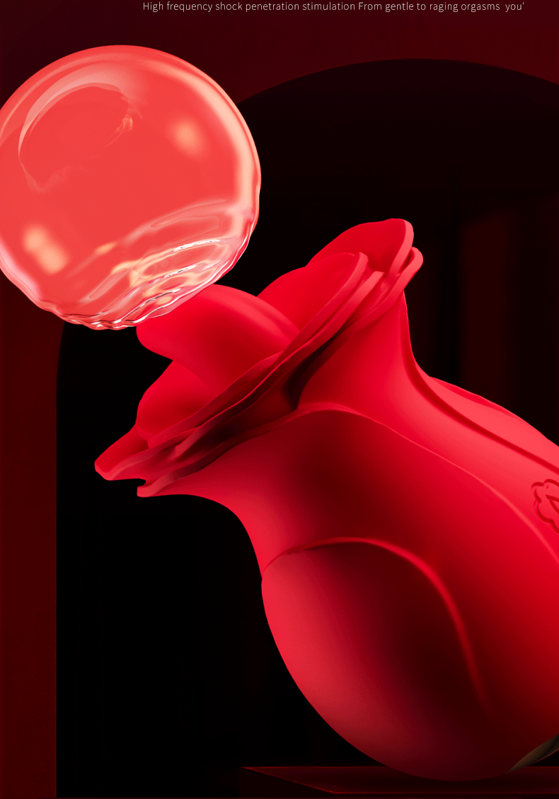 Rose Dolphin Vibrating Ring Necklace, Wearable Egg with Silicone Body and Quiet Motor — detail image 28