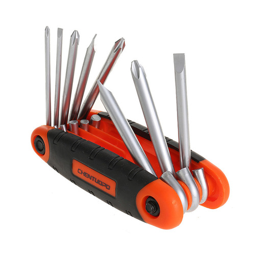 Hexagonal screwdriver, plum blossom, hexagonal edge, metric multifunctional combination set, folding hexagonal wrench