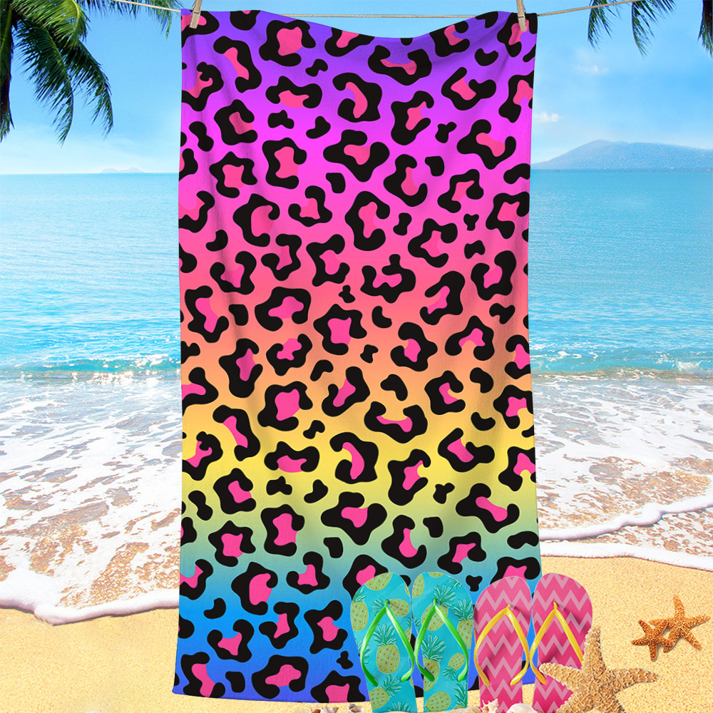 Toalla de playa de microfibra caliente de Amazon Toalla de baño absorbente de mariposa súper grande transfronteriza Towel engrosado