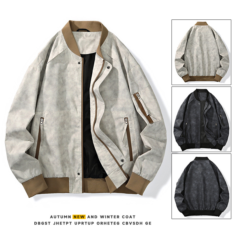 Nouvelle mode mode, manteau décontracté, col baseball, manches de fermeture, veste de style China-Chic, jeunesse homme_voghion.com