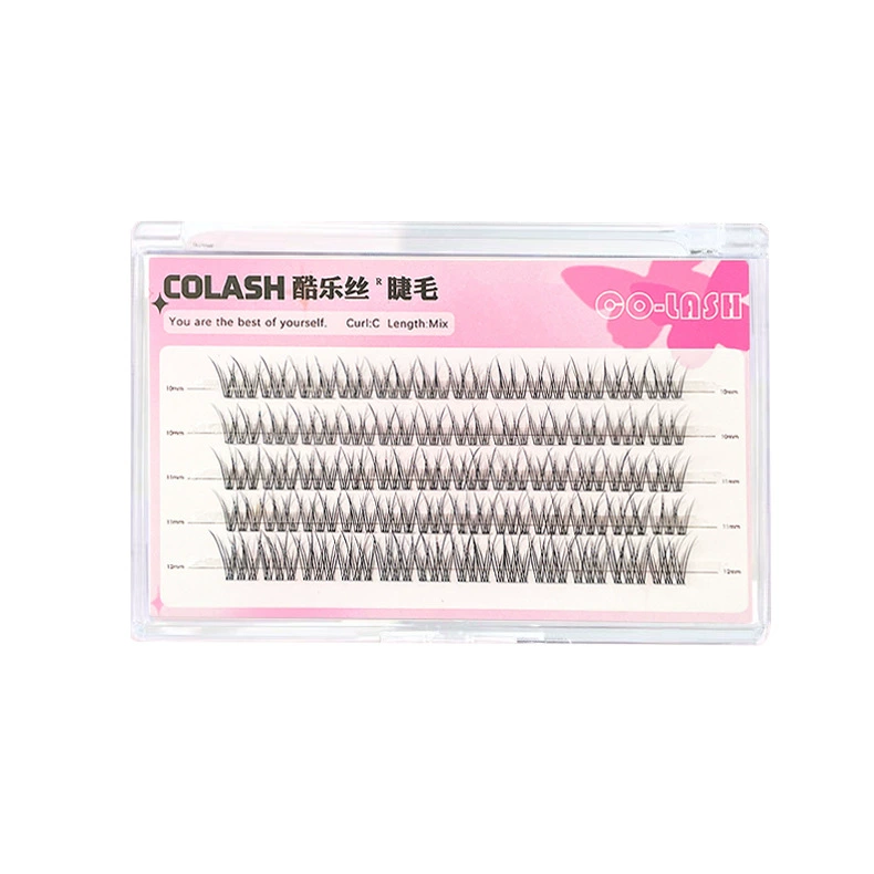 Курящие? Wait not. Let's translate accurately: ' Transparent soft sink Step Fish -tail eyelashes natural simulation lazy trilogy single cluster self -grafted fake eyelashes'