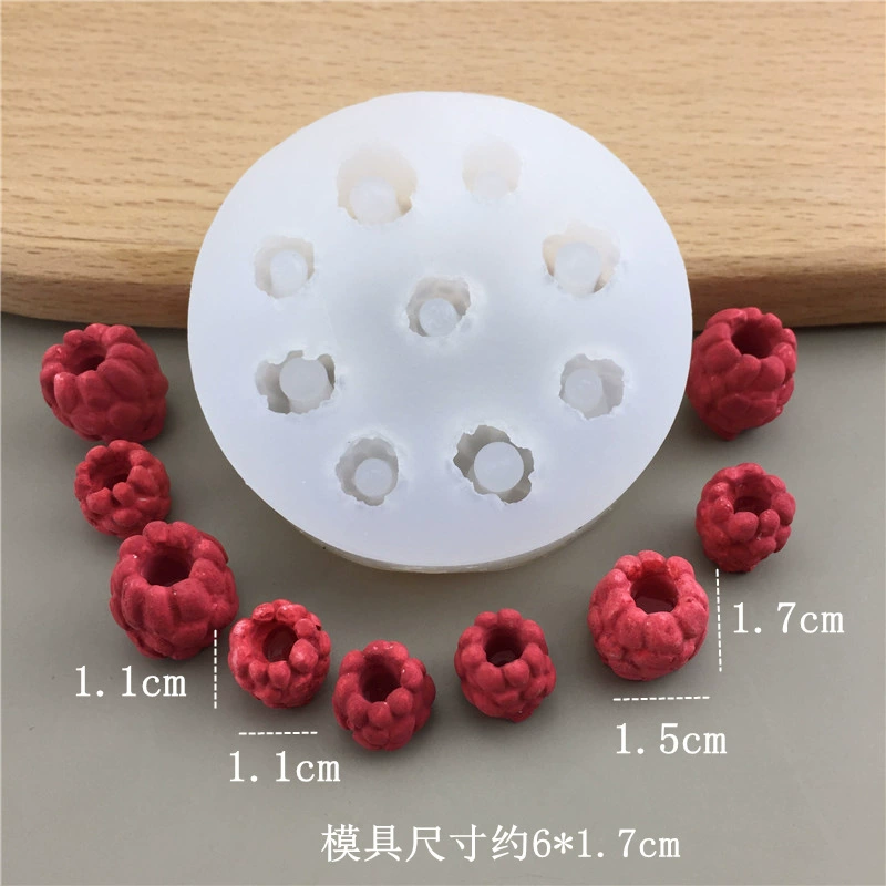 Silicone Fruit Molds (DIY) — Blueberry & Raspberry Shapes, Heatproof −40–230°C, Multi-size