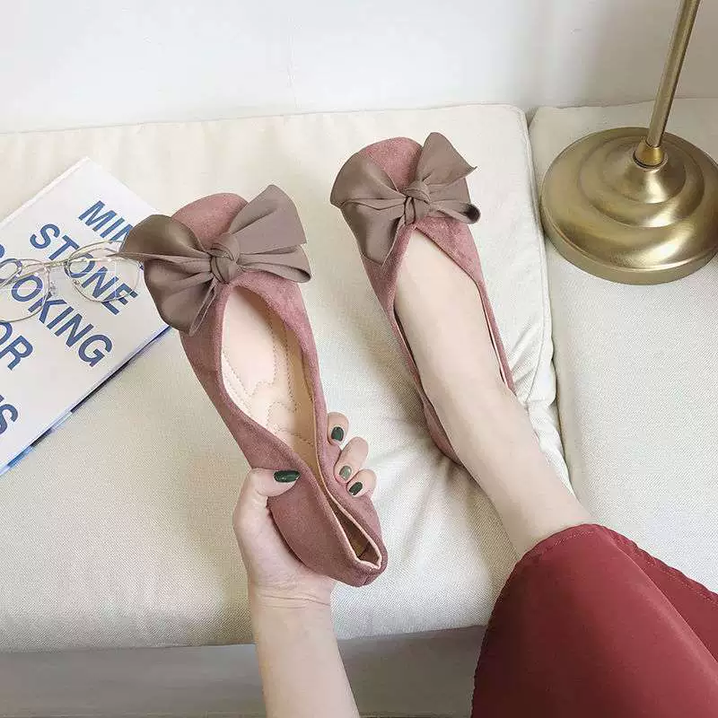 Женские туфли на плоской подошве с неглубокой мягкой подошвой, летние универсальные туфли в корейском стиле, новые модные туфли без шнуровки 2020 года.