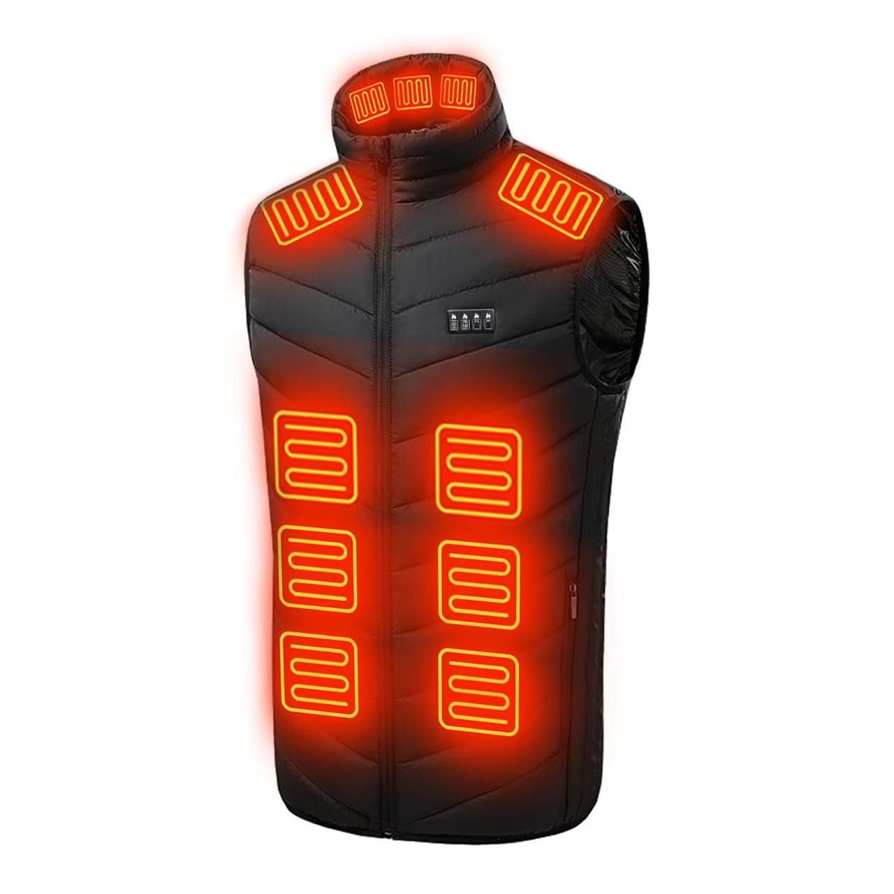 New Explosions Heating Vest Cross-border Intelligent Heating Vest Electric Heating Vest for Men and Women Constant Temperature Full Body Heating Vest