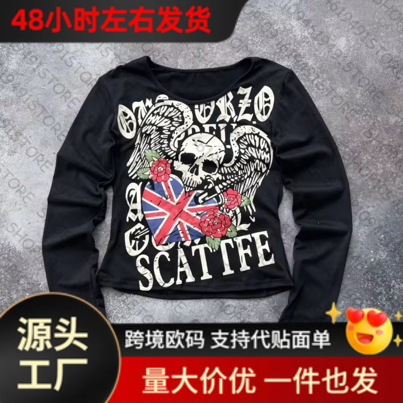 Pure cotton, millennium-style cat-themed women's clothing, vintage clothing, millennium tops, gothic style, 90s, factory wholesale Pure cotton, millennium-style cat-themed women's clothing, vintage clothing, millennium tops, gothic style, 90s, factory wholesale