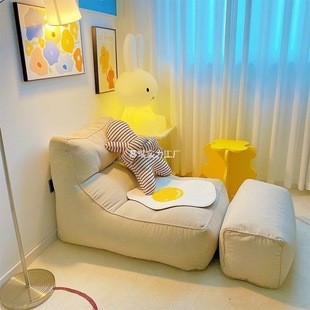 Lazy sofa small single tatami bean bag bedroom cushion can lie or sleep on the balcony internet celebrity floor small sofa
