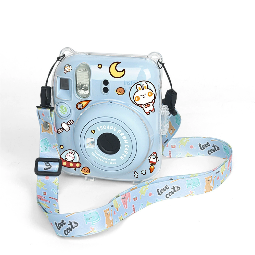 Polaroid, прозрачный защитный чехол, наклейка, подтяжки, набор, три в одном