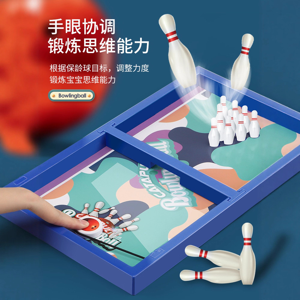 Juegos de bolos infantiles transfronterizos amazónicos juegos de mesa de eyección juegos de mesa interactivos para dos jugadores juegos de descompresión juguetes