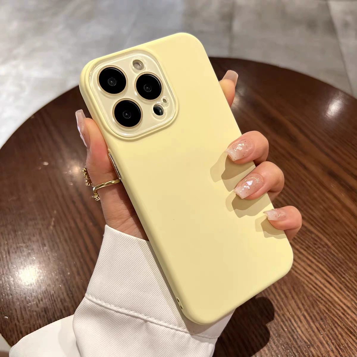 Совместимый чехол-линза Apple, чехол для телефона, iPhone 15, силиконовый защитный чехол, iphone, 15promax, защита от падения