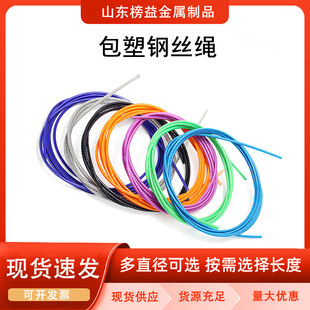 Source Factory Galvanized Plastic-Coated Steel Wire Rope Pvc-Coated Steel Wire Rope for Fruit and Vegetable Planting and Breeding Guardrail Awning
