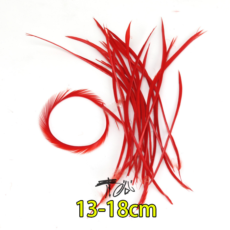 Fábrica directa pequeña serie de plumas rojas DIY accesorios accesorios de artesanía ropa accesorios escenario plumas