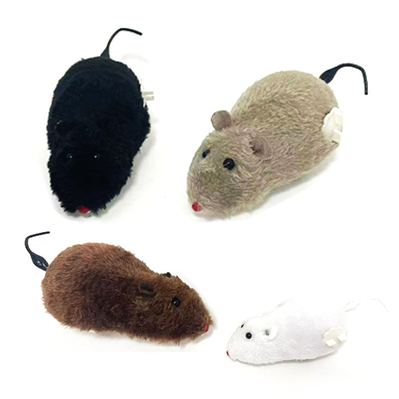 Juguetes para gatos con cuerda y peluche en forma de ratón, juguetes creativos y duraderos para mascotas