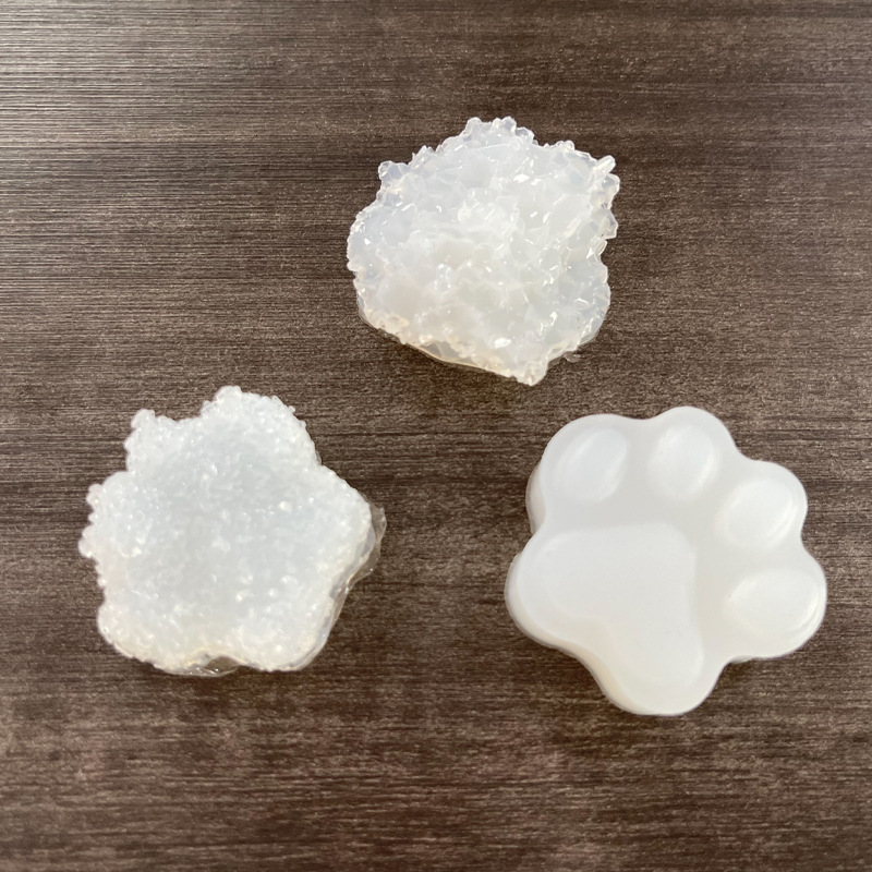 Cristal brillante tamaño gato garra epoxi arena movedizas hueco molde de silicona DIY molde artesanal