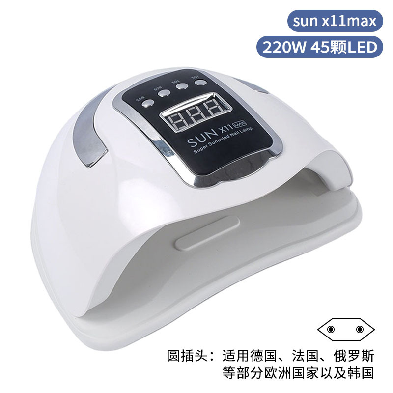 Lámpara de uñas inteligente, de secado rápido, 280W, lámpara para hornear uñas de alta potencia, pegamento de uñas, máquina de uñas, tienda de uñas, lámpara de fototerapia transfronteriza