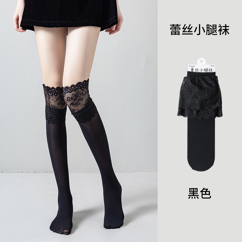 Medias japonesas de pantorrilla de terciopelo JK, calcetines de tubo de estufa, medias finas de primavera, verano y otoño, calcetines por encima de la rodilla de color sólido de moda