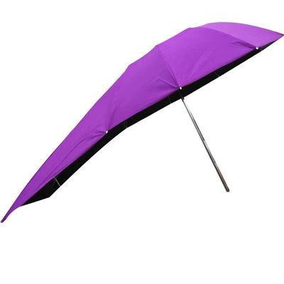 Elektromobil üçün ön şüşə çətiri (günlük) — vehicle sunshade umbrella, rain canopy - purple-vinyl-extended-umbrella-single-umbrella-without-stand