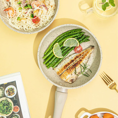 Medical stone non-stick steak frying pan multi-functional pancake induction cooker gas universal baby food pan