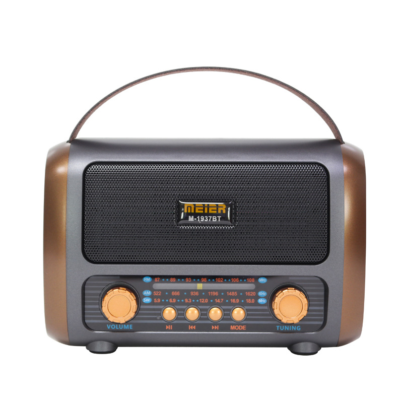 Venta al por mayor transfronteriza nuevo estilo retro sentimiento banda completa FM inalámbrico Bluetooth radio TF tarjeta reproductor de MP3