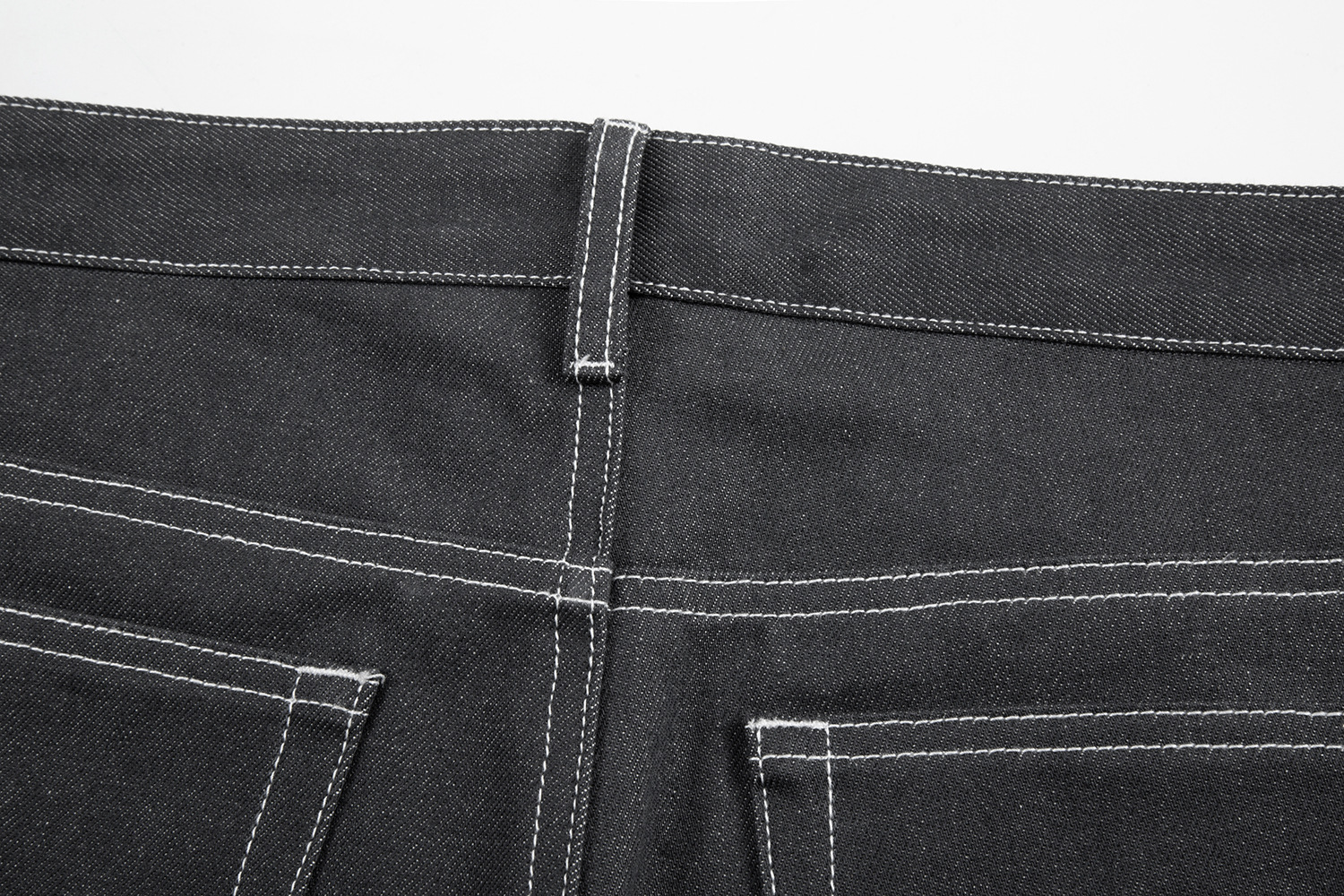 Men's Clothing high street fashion brand washed baggy stitching original pulp original color jeans beggar pants jeans_voghion.com