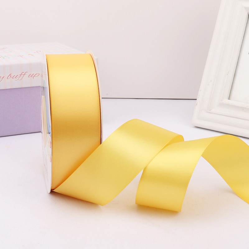 Cinta de satén de doble cara de 4 cm para manualidades, cinta de poliéster, cinta para flores, cinta de seda, cinta para decoración de pasteles, cinta para cajas de regalo, accesorios para el cabello, lazos para regalo image 21