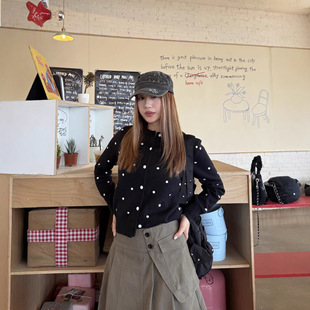 ����Ҳ��ʽ���粨�c��ɫᘿ���Ů�ﶬ�¶̿�ë���_����������㼑�