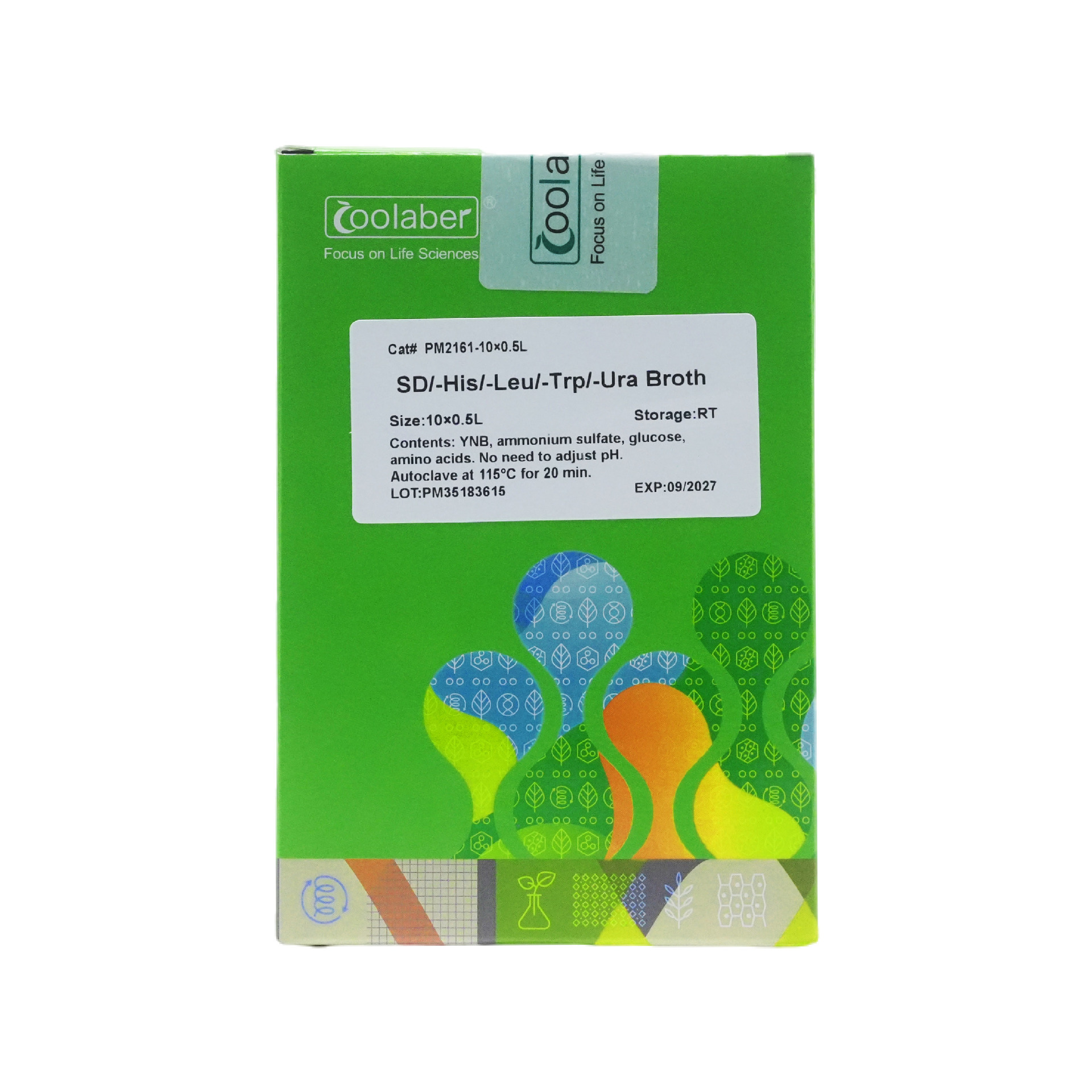 科研用 SD/-His/-Leu/-Trp/-Ura Broth 酵母双杂