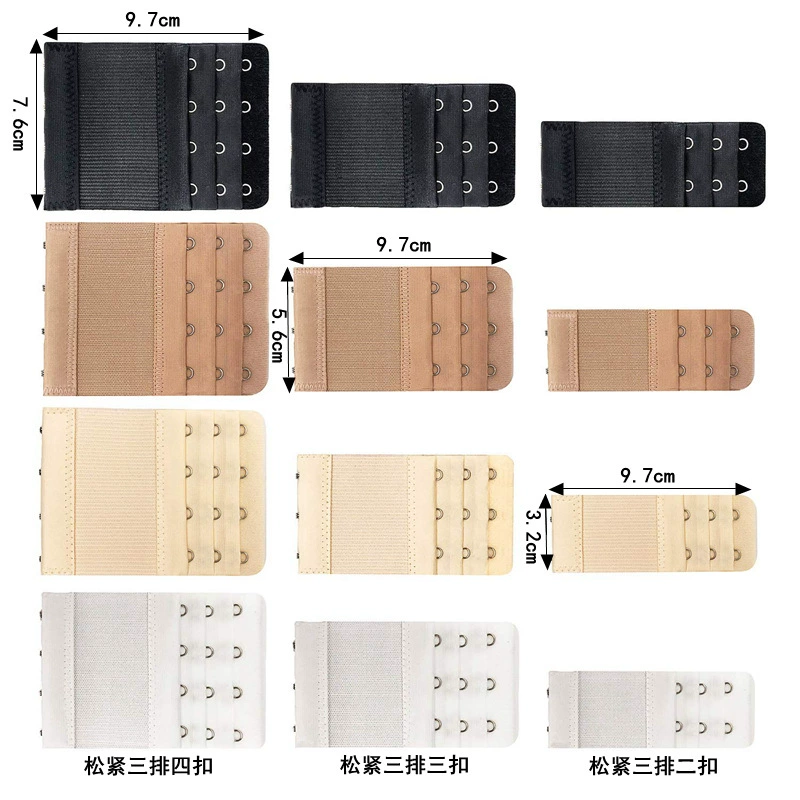 Elastic bra extension buckle, underwear