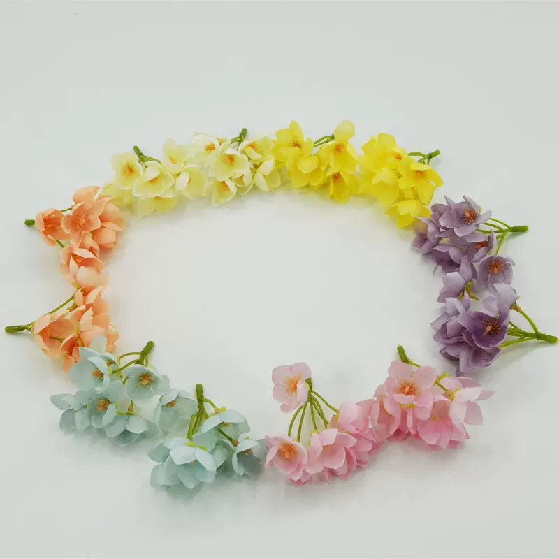 仿真绣球花朵批发 婚礼背景花墙插花 高仿真绣球花头新娘花环制作