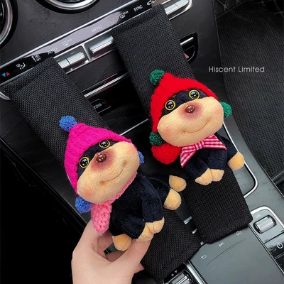 Shoulder Cover Clothing Anti-Wear Cover | Seat belt shoulder pad - rose-red-hat-red-hat-shoulder-pads