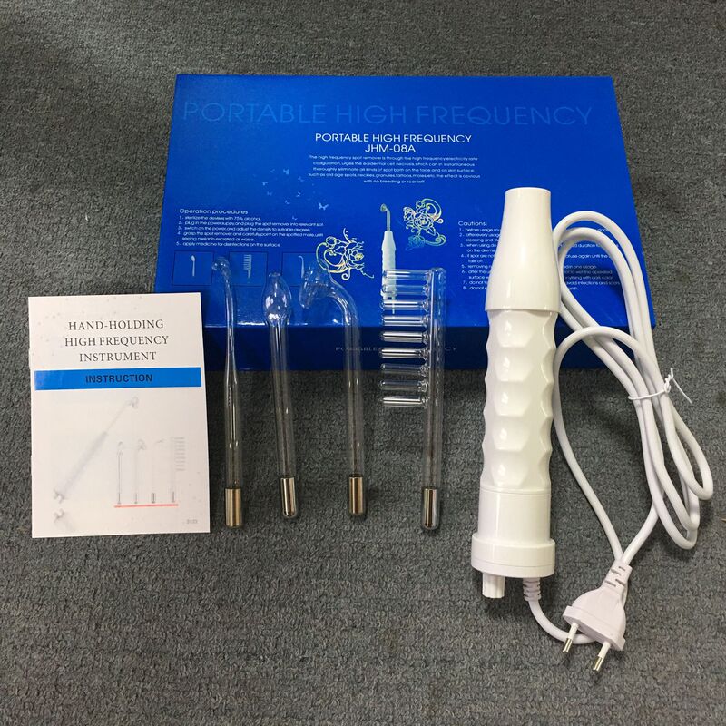 高周波電気治療櫛家庭用美容機器電気治療棒赤色紫光工場卸売り4点セット高周波|undefined
