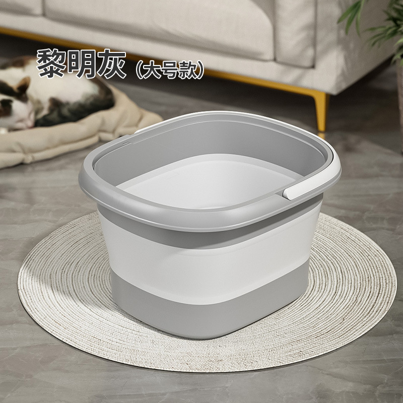 Baño de pies plegable sobre pantorrilla portátil nuevo tipo con cubierta de aislamiento térmico hogar baño de pies dormitorio baño de pies bañera de pies