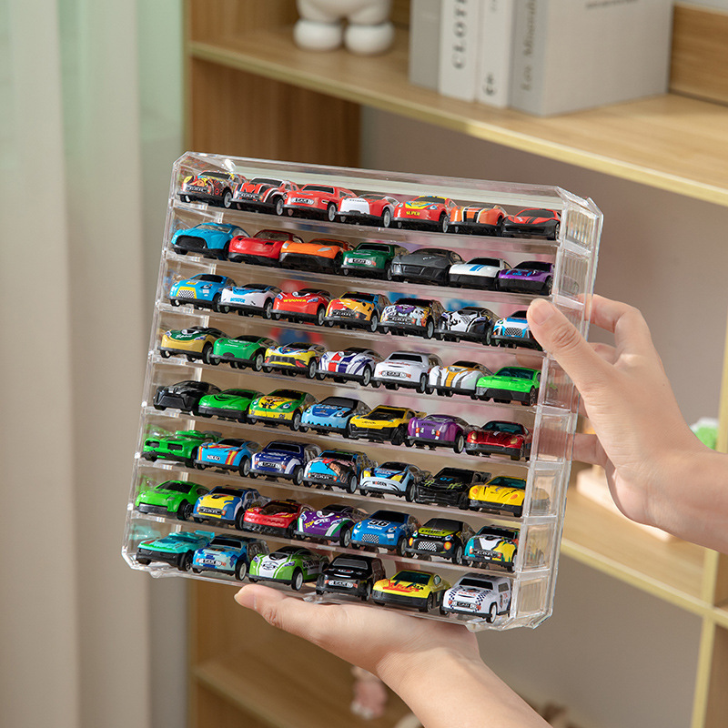 卸売り現物自動車模型収納箱子供玩具車風火輪多美カード合金車箱展示棚|undefined